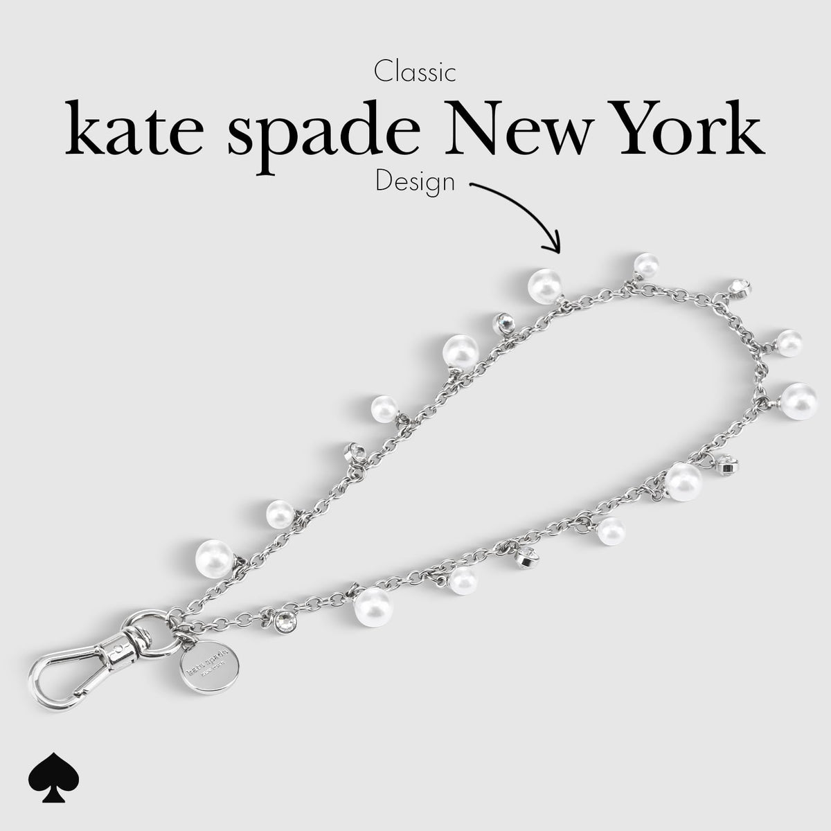 Kate Spade New York - Abalorio de teléfono desmontable para teléfono celular