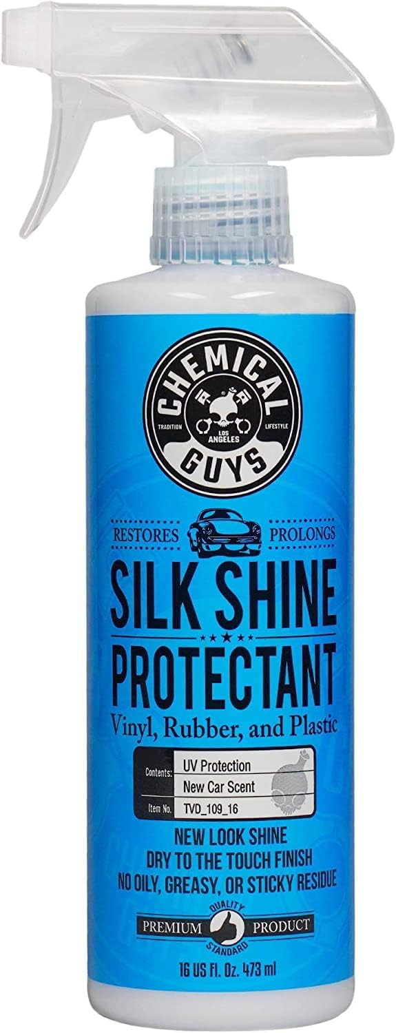 Chemical Guys Silk Shine Spray Protector para Plástico y Vinilo Automotriz - 16 Fl Oz (Pack of 1)