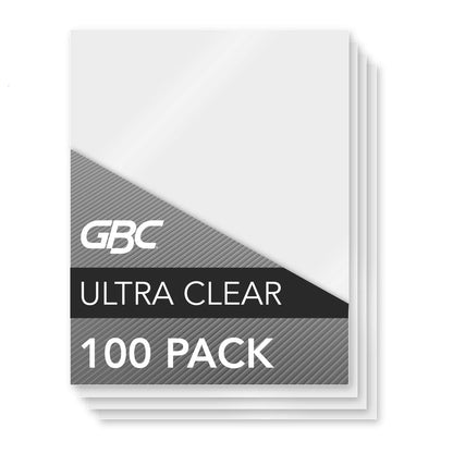 GBC Swingline - Hojas de laminado térmico/bolsas, tamaño carta, 5 mil, sellado térmico ultra transparente, 100 unidades (3200654)