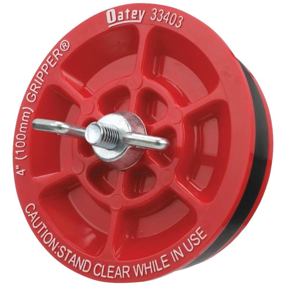 Oatey 33403 Tapón de plástico (con tornillo galvanizado y tuerca de mariposa), 4 pulgadas