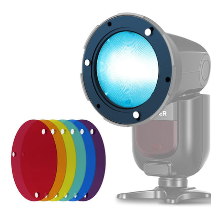 NEEWER Difusor de Flash de Silicona con Anillos Adaptadores Magnéticos - CRS17