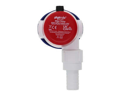 Rule 25da, Bomba De Sentina Estándar 12V Hombre, Beige, 500 GPH