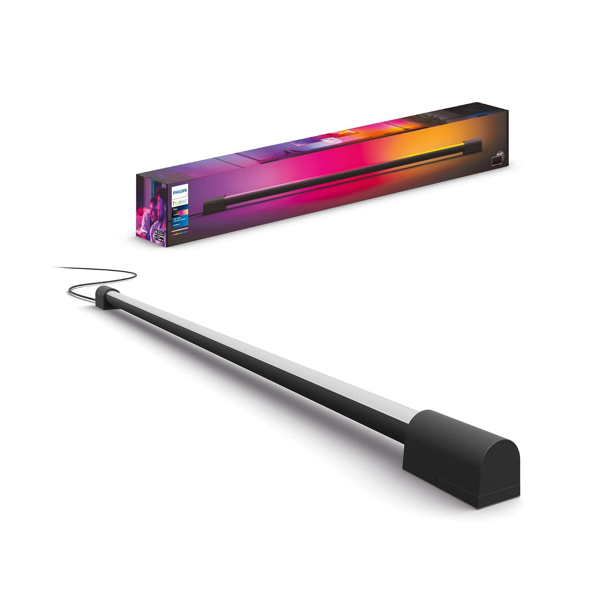 Philips Hue Tubo de Luz Degradado Compacto para TV - Negro - Tubo compacto