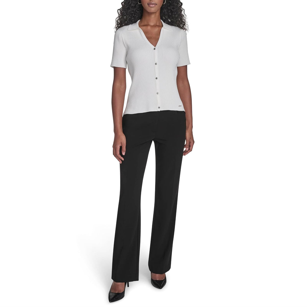 Calvin Klein - Blusa con Cuello en V para Mujer