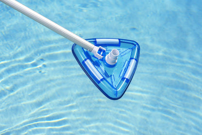 Poolmaster Aspiradora para Piscina con Revestimiento de Vinilo Triangular Transparente 27514, Color Azul