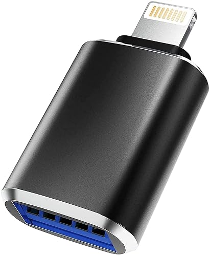 PAINICA Adaptador Lightning Macho a USB 3.0 Hembra OTG Cable [Certificado Apple MFi] USB OTG convertidor de sincronización de Datos para iPhone/iPad/iPod