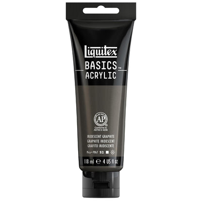 Liquitex Basics Pintura Acrílica, Tubo de 4 oz - Grafito - Tubo de 4 onzas