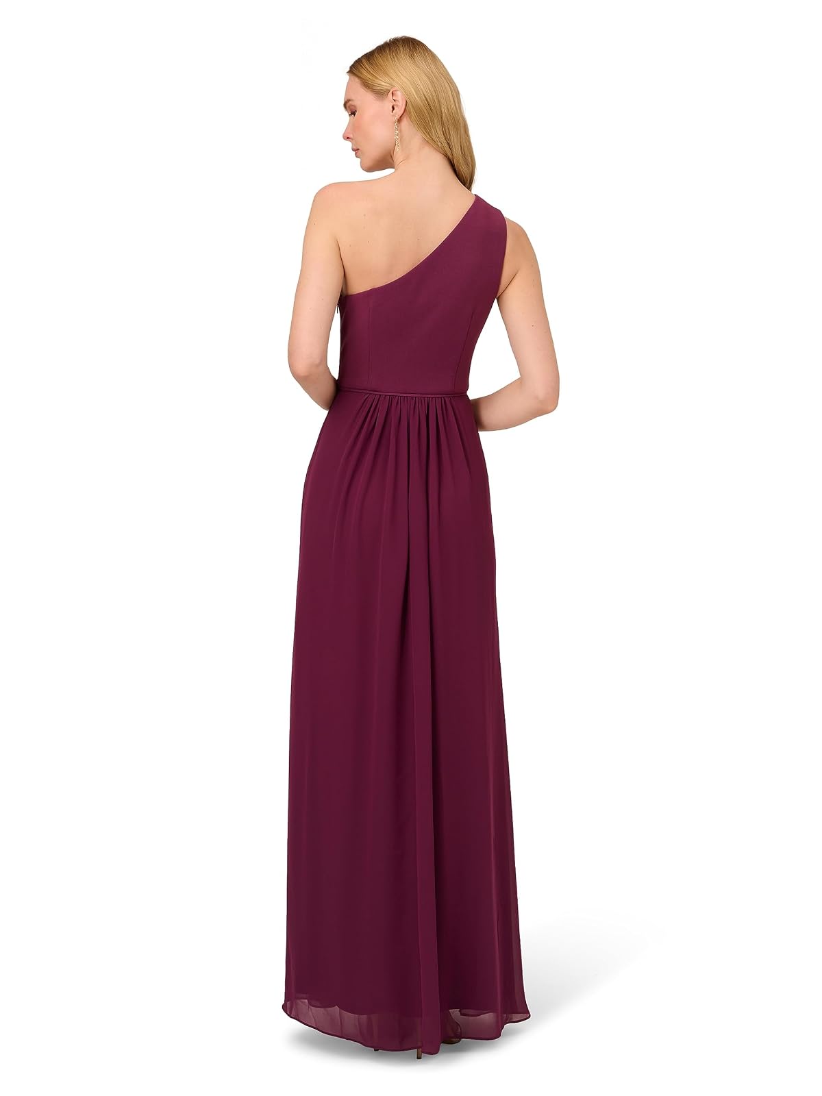 Adrianna Papell - Vestido de Gasa con un Hombro para Mujer