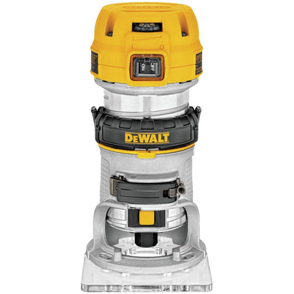 DEWALT Max DWP611 1.25 HP Fresadora Compacta de Velocidad Variable y Par de Torsión, 1.25 Hp con Luz LED