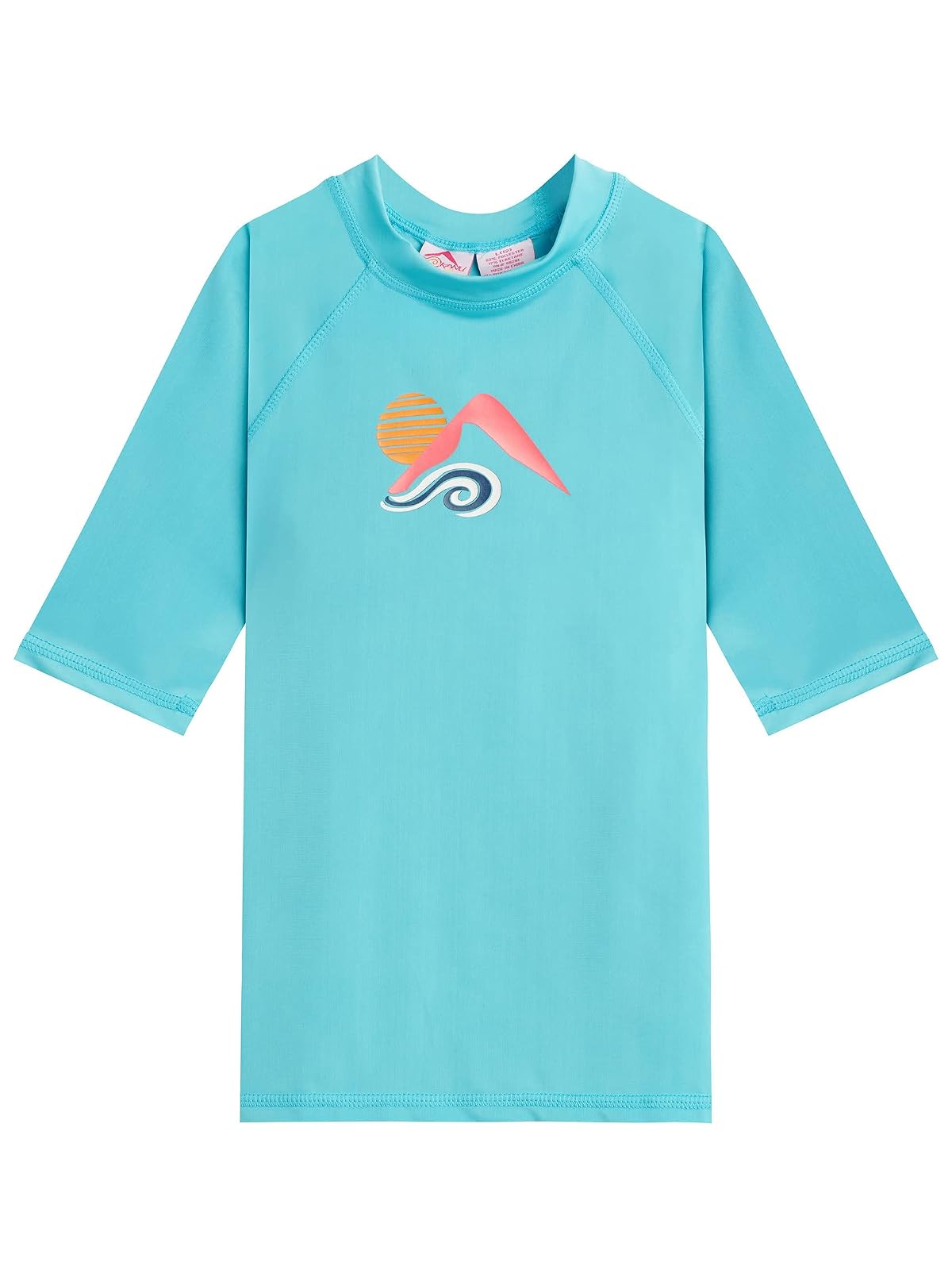 Kanu Surf Jade - Playera de natación con protección Solar UPF 50+ Playera contra Sarpullido para Niñas - Peggy Aqua - 5 Años