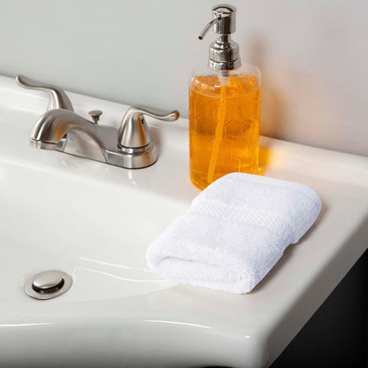 Superior, 900 gram, Long-Staple Combed Cotton 6-Piece Face Towel Set, White | Juego de toallas de lujo de secado rápido, artículos esenciales de baño para baño, baño de invitados, spa, cara de 2 piezas