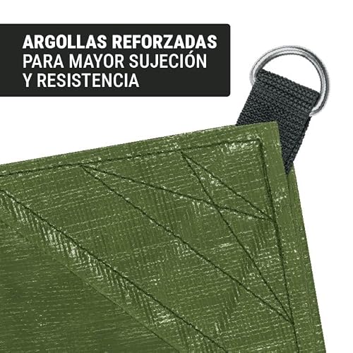 Truper Expert LT-34X, Lona Uso rudo, Verde Olivo, 3 x 4 m, Paquete con 1 Pieza