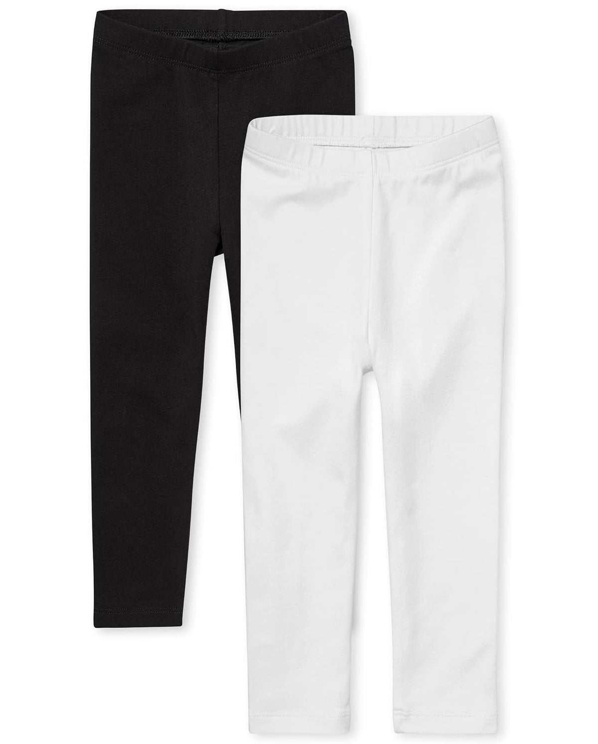 The Children's Place Paquete de 2 Leggings para Niñas - Negro - Blanco 2-pack - 5 Años