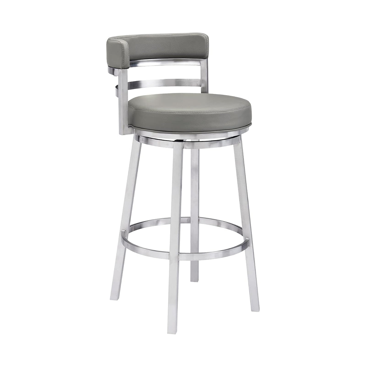 Armen Living Eureka Ergonomic - computadora para Juegos, 47 Pulgadas, Color Blanco, con Patas en Forma de I, Trabajo, Oficina, con Alfombrilla para Mouse, estación de Trabajo Moderna, fácil de Montar
