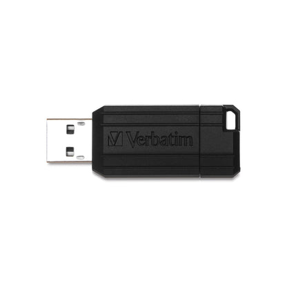Verbatim Pinstripe Memoria USB 2.0 de 16 GB, Diseño Retráctil sin Tapa.