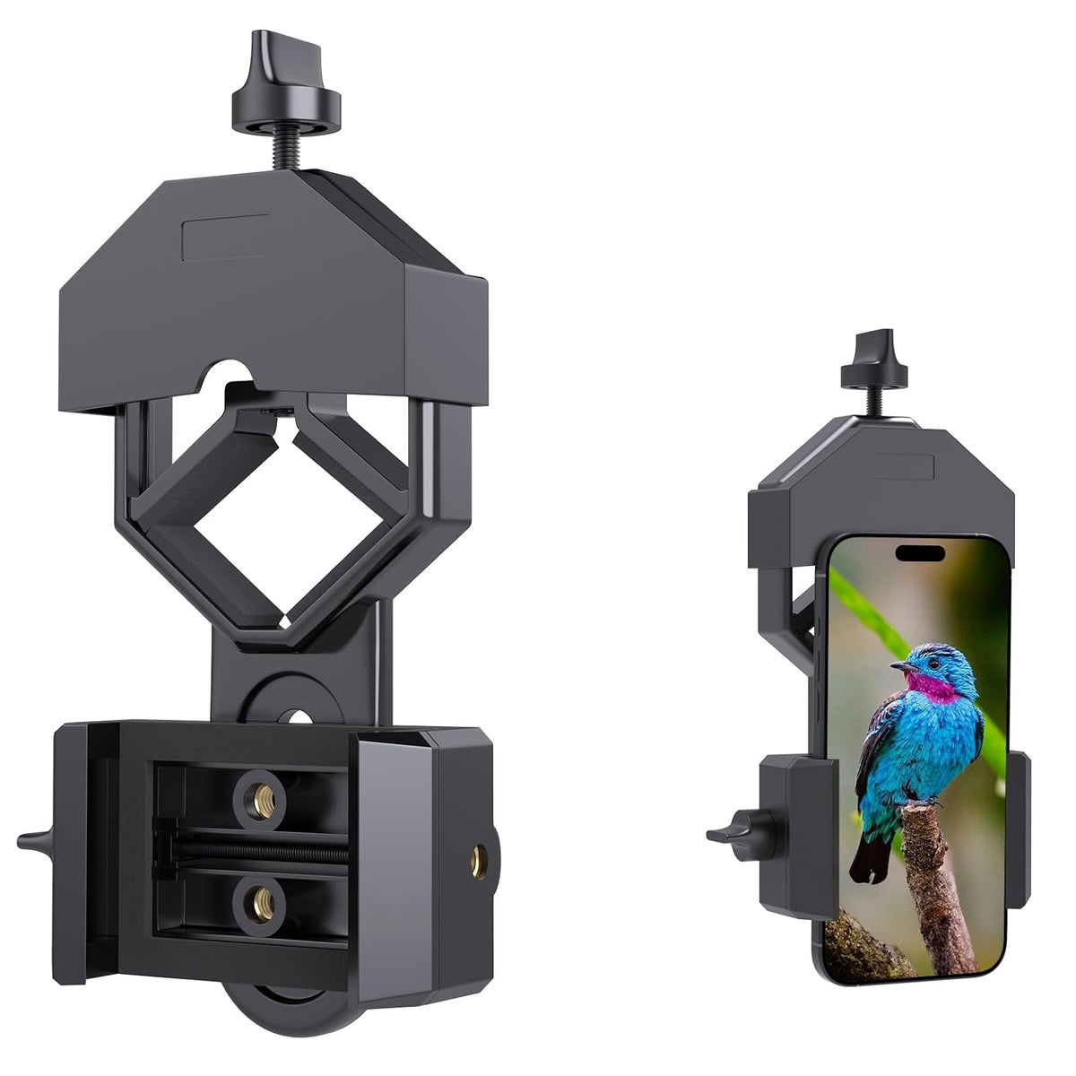 Gosky - Adaptador Universal para teléfono Celular – Compatible con binoculares monoculares, telescopio y microscopio