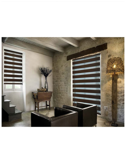 Deco Persiana Enrollable Sheer Elegance Traslúcida - Chocolate - 100An x 160Al cm
