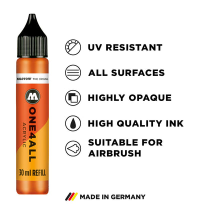 Molotow 693200 Pintura Acrílica para Refill 30 Ml, Neón Pink # 200