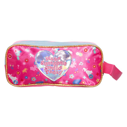 Ruz Lapicera Triple Infantil | Princesas Disney | 100% Poliéster | Medidas 23 x 10 x 8 cm | Estuche Escolar para niñas con Tres Compartimentos y Práctico Cierre de Cremallera para Útiles