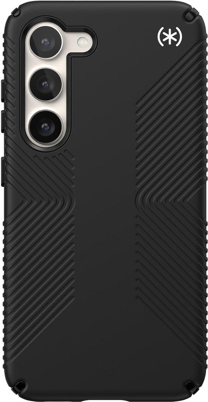 Speck Presidio 2 Grip - Funda para Samsung Galaxy S23, protección contra caídas y cámaras, Agarre Seguro Suave al Tacto, Compatible con Carga inalámbrica, Amortiguador, Funda para Galaxy S23, Color