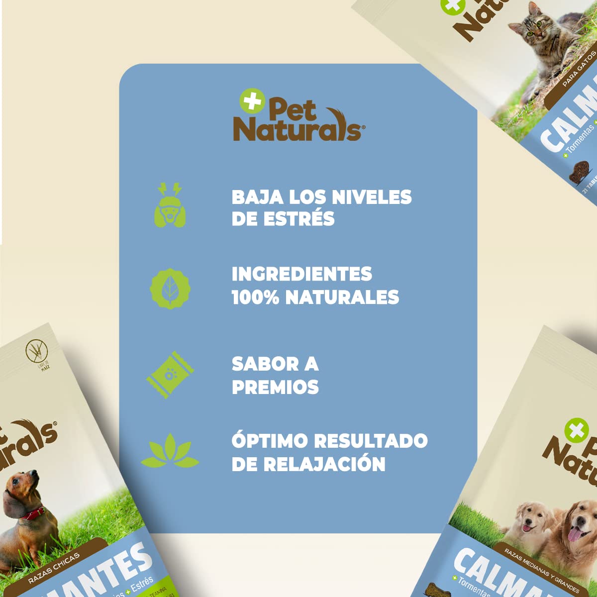 Pet Naturals, Calmantes Naturales, Razas Pequeñas, 31. 5g