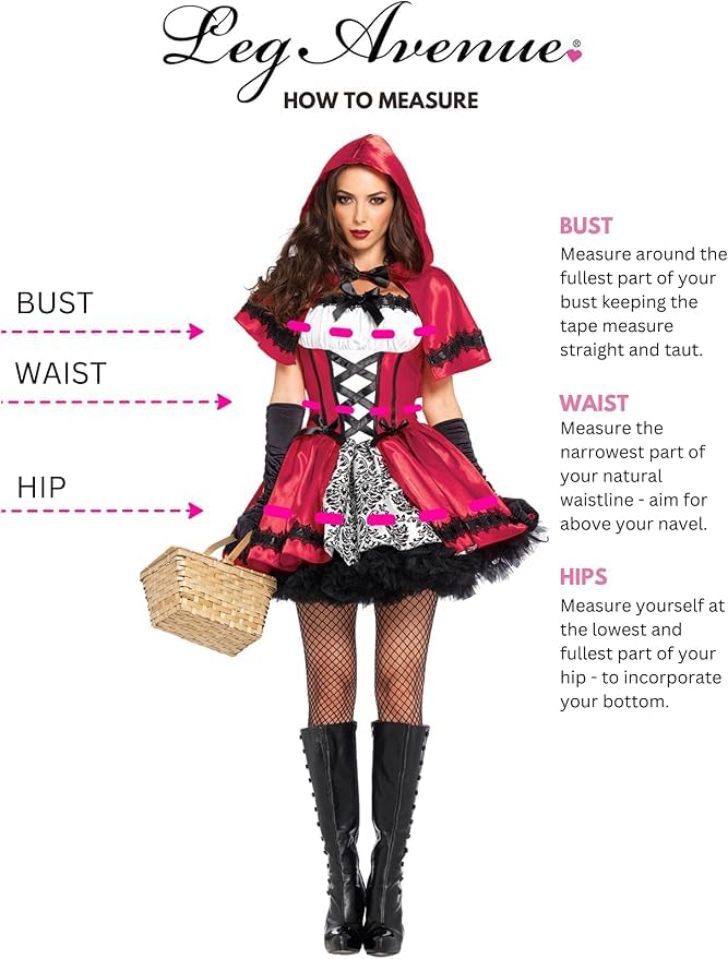 Leg Avenue Women's Gothic Red Riding Hood Costume