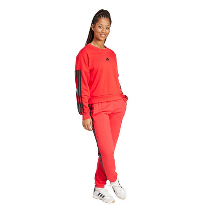 Adidas Essentials - Pantalones de Forro Polar con 3 Rayas Pantalones Deportivos para Mujer