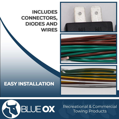 Blue Ox bx8848 4 diodos luz trasera Kit de cableado