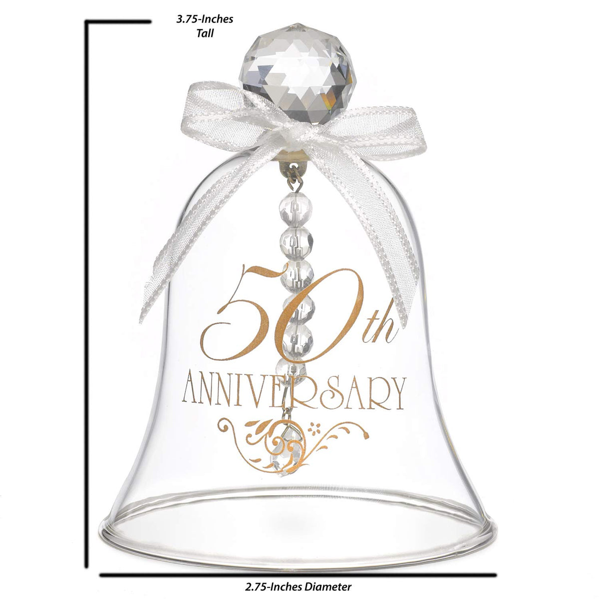 Hortense B. Hewitt Accessories 50th Anniversary Glass Bell