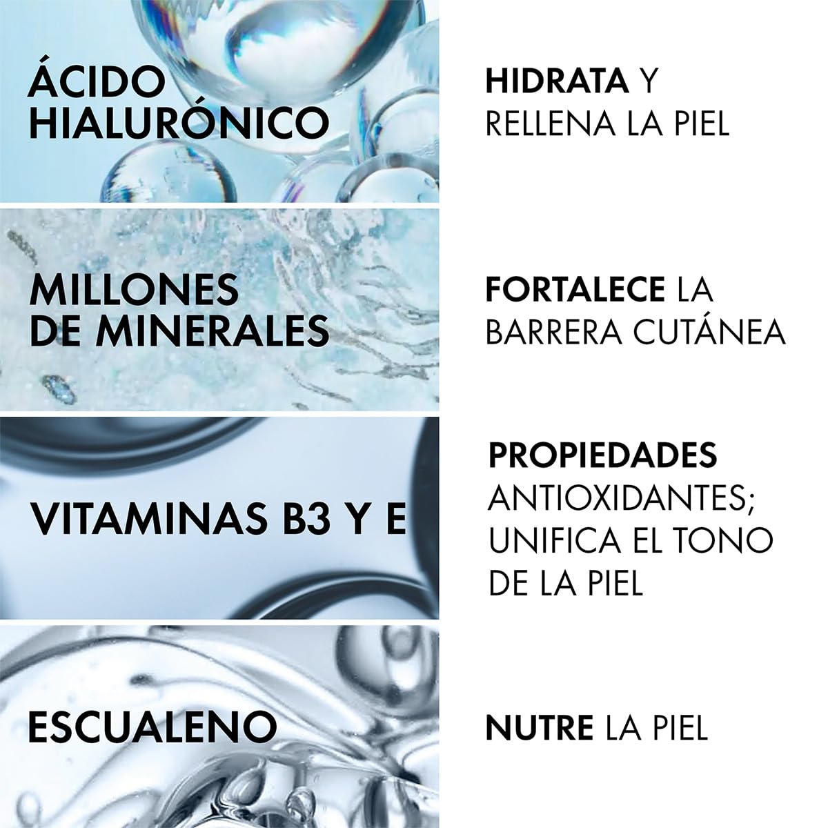 Vichy Minéral 89 Crema Hidratante Facial para Todo Tipo de Piel 50ml | Fortalece la Barrera Cutánea, Proporciona hasta 72h de Hidratación Intensa, con Ácido Hialurónico