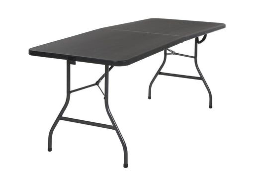 Cosco Products Centerfold Folding Table, 6-Feet, Black