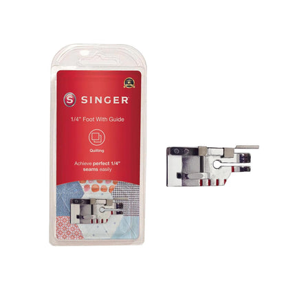 SINGER Prensatelas de 1/4" | Costuras precisas de 0.25 pulgadas, marcas de precisión rojas, ideal para patchwork, manualidades, proyectos de acolchado