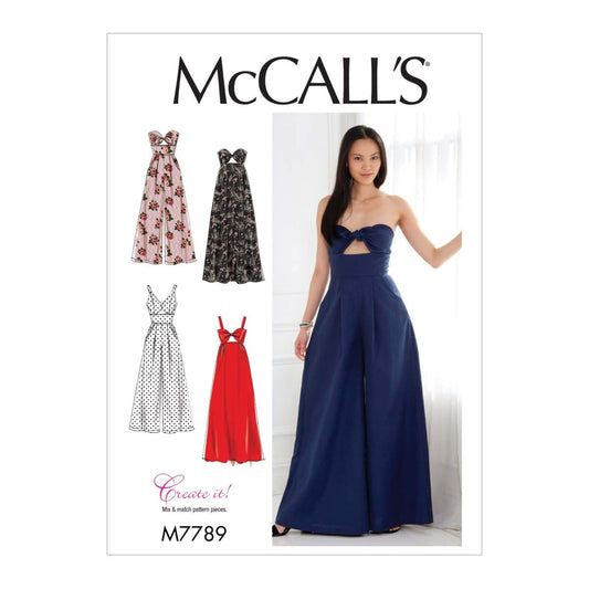 McCall's Patterns - Patrones de costura para vestidos y monos, multicolor