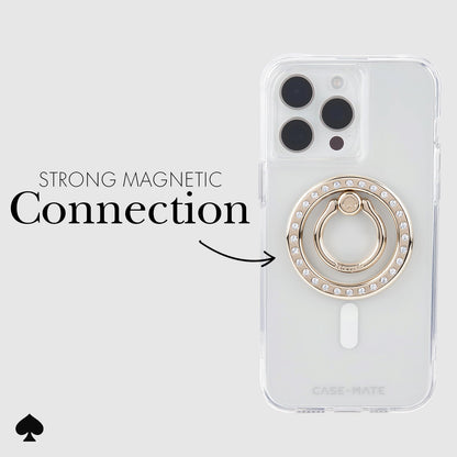 kate spade new york - Anillo magnético para teléfono con Soporte, extraíble y Plegable, Juego en Piedra