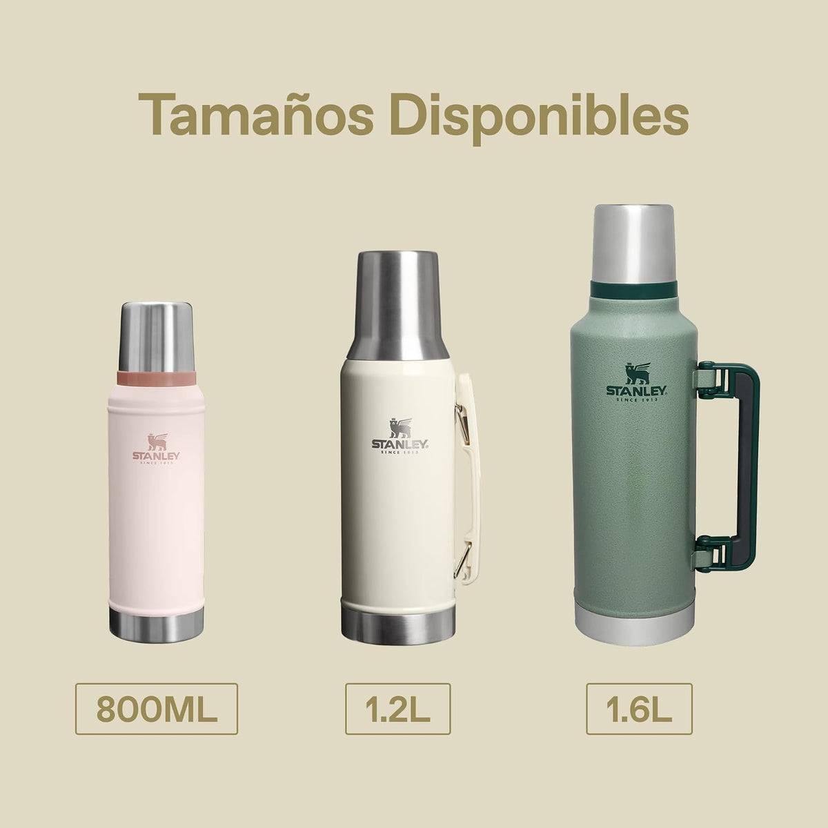 Stanley Classic Mate Termo 1.2 L | Acero Inoxidable Rosa, tapa multiusos, asas plegables, capacidad 1.2 Lt, garantía de por vida