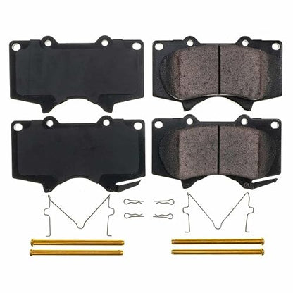 PowerStop Z17 - Pastillas de freno de cerámica de repuesto delanteras 17 | Toyota Tacoma, Toyota 4Runner, pastillas de freno de cerámica Tundra + accesorios de instalación