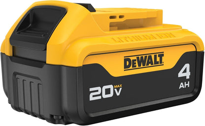 DEWALT Batería Recargable 20 MAX* 4.0Ah Ion-Litio DCB204 | 7.15 x 7.10 x 3.00 pul, 1.42 lb, batería sin memoria