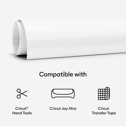 Cricut Joy Xtra Smart Vinilo extraíble, color blanco
