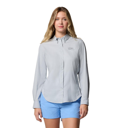 Columbia PFG Tamiami II Camisa de Manga Larga para Mujer - gris (Cirrus Grey) - M