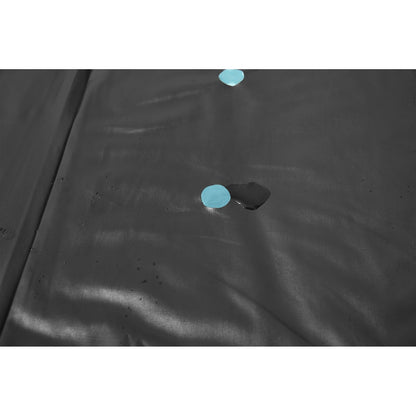 Bestway - Cubierta Redonda de PVC de 16 pies para Piscinas sobre el Piso con Agujeros de Drenaje y Cuerdas de Amarre seguras, Color Negro (Solo Cubierta)