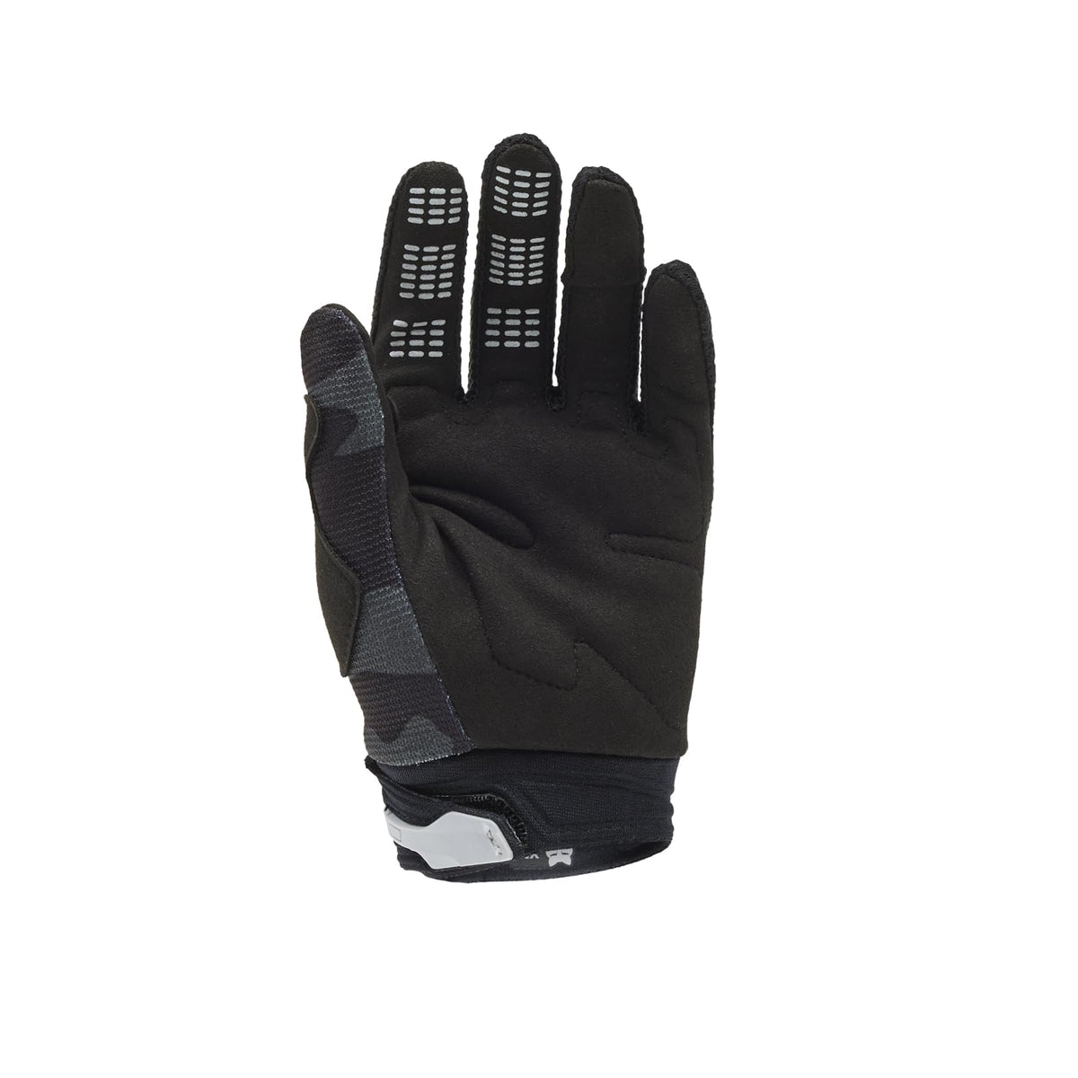 Fox Racing Youth 180 BNKR Guantes Motocross | Negro y Camuflaje, Talla M, Ajuste Velcro, Silicona en Puntas, Palma Touchscreen
