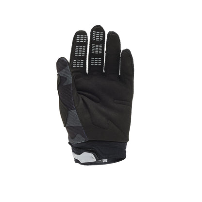 Fox Racing Youth 180 BNKR Guantes Motocross | Negro y Camuflaje, Talla M, Ajuste Velcro, Silicona en Puntas, Palma Touchscreen
