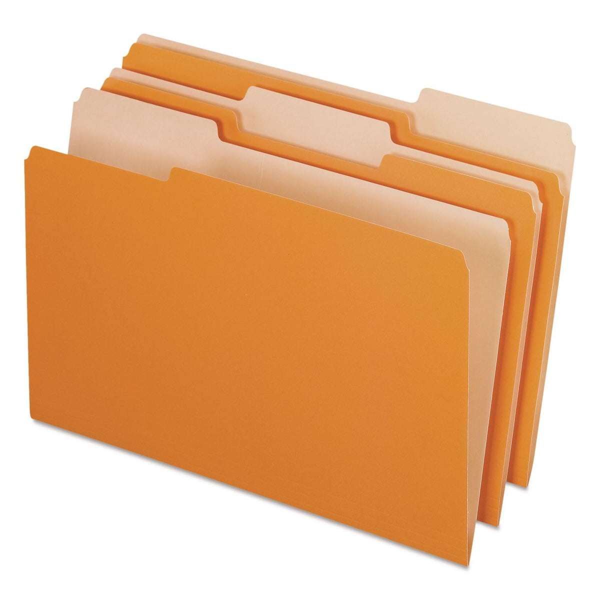 Pendaflex Carpetas de archivo interior, corte 1/3, pestaña superior, legal, caja de 100, Naranja., Legal - Naranja