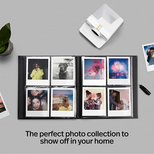 Polaroid Álbum de fotos - Negro - Álbum de fotos grande para fotos instantáneas Polaroid i-Type, 600 y SX-70, capacidad para 160 fotos (6368)