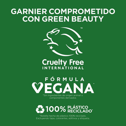 Kit Garnier Fructis Borrador de Daño y Control Grasa Rutina completa: Shampoo 650 ml + Acondicionador 650 ml + Crema para Peinar 300 ml, Reparación Purificante para Cabello Dañado con Raíces Grasas