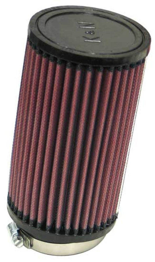 K&N RU-1480 Filtro de Aire Universal de Alto Flujo Lavable, Brida 2.75 in, Altura 7 in, Negro
