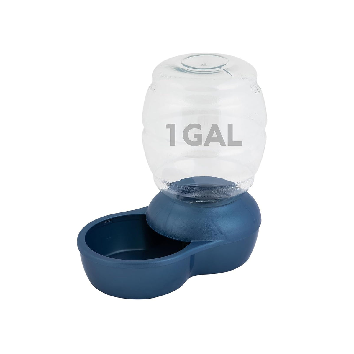 Petmate Bebedero de Gravedad con Microban para Perros y Gatos - 1 GAL - Azul pavo real perla