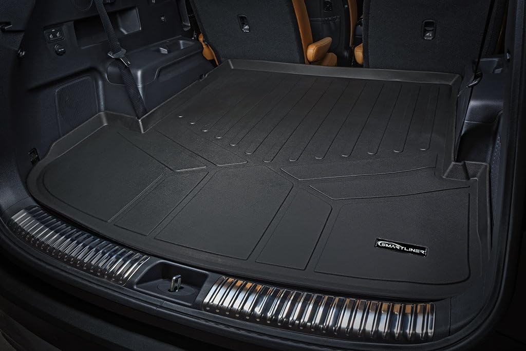 SMARTLINER - Juego de 3 hileras de Revestimiento de Piso para Todo Tipo de Clima, Compatible con Kia Telluride 2020-2025