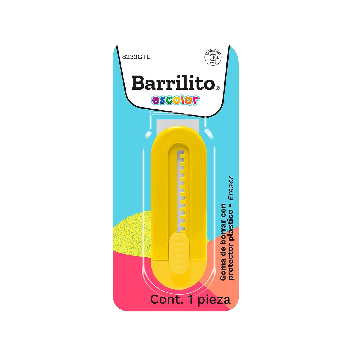Barrilito Goma con Protector Plástico 24 Piezas