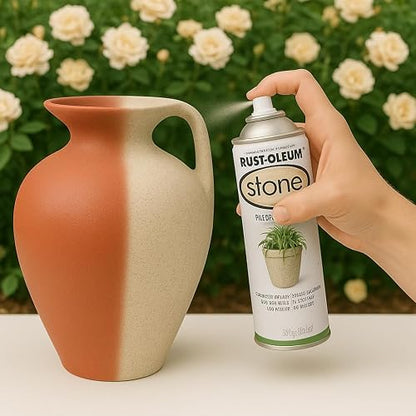 Rust-Oleum Pintura Aerosol Texturada Piedra Crema, 340 g